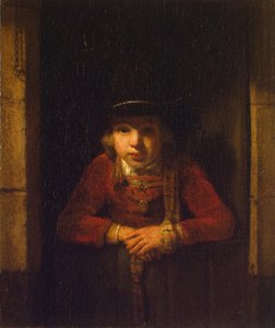Chlapec dívá přes okno, c.1647