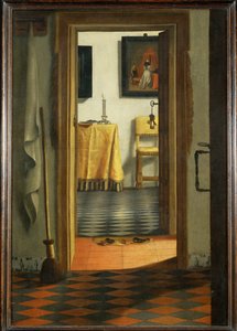 Les pantoufles - Pantofle ... od Samuel van Hoogstraten