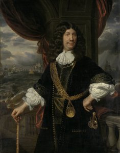 Portrét Mattheus van den Broucke (1620-1685). Rada Indie od Samuel van Hoogstraten