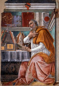 Svatý Augustin (freska od Sandro Botticelli