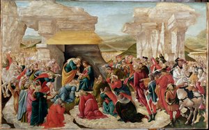 Klanění tří králů (nedokončený obraz, cca 1500) od Sandro Botticelli