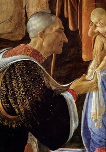 Klanění tří králů, detail Cosima de