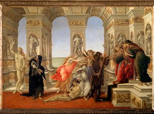Pomluva z Apelles (tempera na plátně od Sandro Botticelli