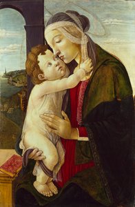 Panna a dítě, c1480-1500. Umělci: Sandro Botticelli, Unknown. od Sandro Botticelli