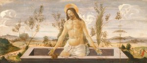 Kristus v hrobě od Sandro Botticelli
