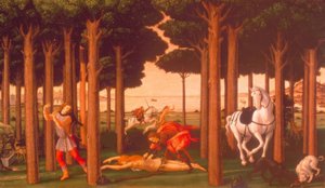 Die Geschichte des Nastagio degli Honesti II od Sandro Botticelli