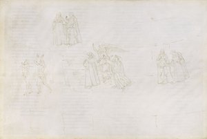 Kresby k Dantově „Božské komedii“ (Purgatorio 17) od Sandro Botticelli