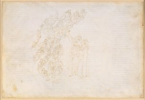 La Divina Commedia, Paradiso III. První planetární sféra (měsíční nebe): Zjevení duší, kterým kdysi bylo zabráněno splnit slib; Danteho rozhovor s Piccardou Donatiovou od Sandro Botticelli