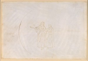 La Divina Commedia, Paradiso XI. Čtvrtá planetární sféra (sluneční nebe): Tomáš Akvinský před Dantem chválí dílo Františka z Assisi a lituje světského směřování svého vlastního řádu, dominikánů od Sandro Botticelli