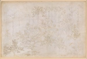 La Divina Commedia, Purgatorio XXXIII. Pozemský ráj: Beatrice v kruhu ctností; Odchod; Dante se koupe v řece Eunoe od Sandro Botticelli