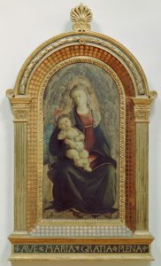 Marie s dítětem v andělské slávě od Sandro Botticelli