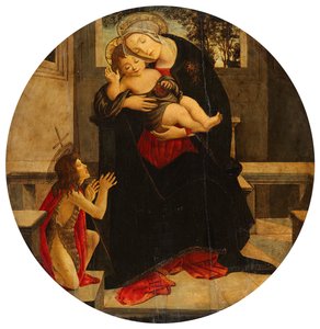 Panna Maria s dítětem a malým Janem od Sandro Botticelli