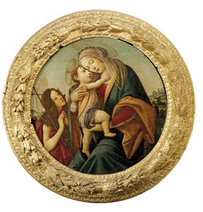 Madona s dítětem s mladým svatým Janem Křtitelem od Sandro Botticelli