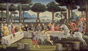 Příběh Nastagia degli Onesti, panel 3 od Sandro Botticelli