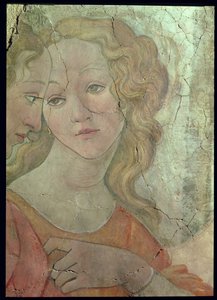 Venuše a tři grácie nabízející dárky mladé dívce, detail jedné z grácií, c.1483 detail fresky z 33760 viz také 93891-2, 93894