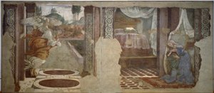 Zvěstování od S.Martina od Sandro Botticelli