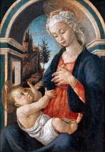 Panna a dítě, c1444-1510 od Sandro Botticelli