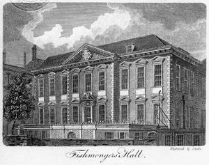 Fishmongers Hall, City of London, 1811.
