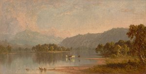 Mount Washington od řeky Saco 1858 (olej na plátně) od Sanford Robinson Gifford