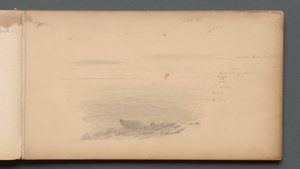 Sketchbook, strana 04: Sea Scape with Color Notations, 1859. od Sanford Robinson Gifford
