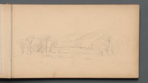 Skicák, strana 06: "Gorham" (Maine) od Sanford Robinson Gifford