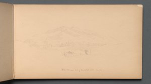 Skicák, strana 12: "Bílé hory z úpatí Randolph Hill" od Sanford Robinson Gifford