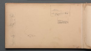 Sketchbook, strana 37: Maine Landscape Vignittes, 1859. od Sanford Robinson Gifford