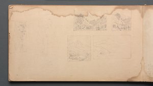 Sketchbook, strana 39: Maine Landscape Vignittes, 1859. od Sanford Robinson Gifford
