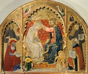 Korunovace Panny od Sano Di Pietro (1406-1481)