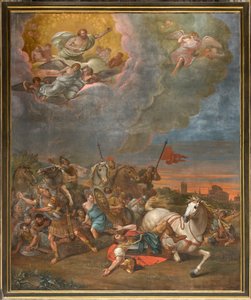 Stěna naproti protifasádě severní transeptu, Sante Legnani, konverze Saula 1814 od Sante Legnani