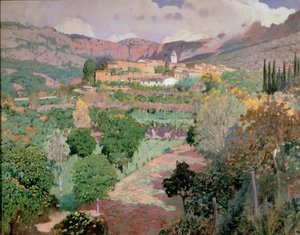 Soller, Mallorca (olej na plátně)