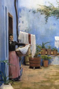 Modrá terasa od Santiago Rusiñol