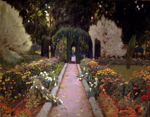 Gardens of Aranjuez (Altán) od Santiago Rusiñol