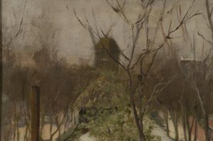 Park von Moulin de la Galette od Santiago Rusiñol