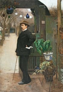 Portrét Miquel Utrillo od Santiago Rusiñol