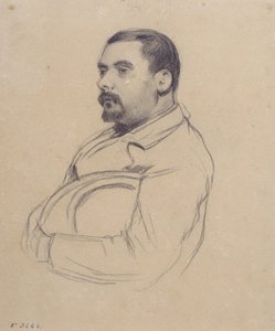 Portrét muže od Santiago Rusiñol