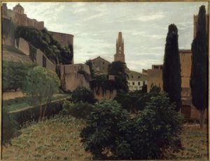 Santiago Rusiñol / ‚Girona, III‘, c. 1925, Olej na plátně, 93 × 123 cm. od Santiago Rusiñol