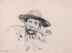 Studie mužské hlavy od Santiago Rusiñol
