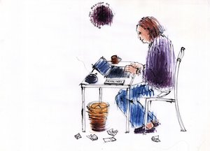 Burning the Midnight Oil, 2009 od Sara Hayward