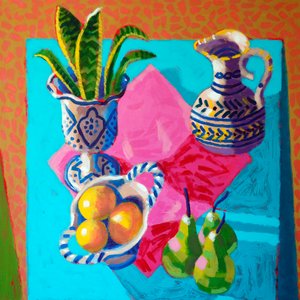 Zátiší # 57, 2025 (akryl na desce)