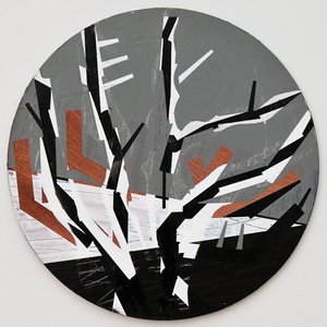 Twixt Heaven & Earth III-B (akryl na kruhové desce) od Sara Hayward