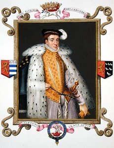 Portrét Henryho Fitzalana (asi 1511-80) 12. hraběte z Arundelu z „Memoárů dvora královny Alžběty“, vydaného v roce 1825 (akvarel a kvaš na papíře) od Sarah Countess of Essex