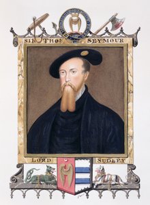 Portrét Thomase Seymoura (1508-49) 1. barona ze Sudeley z „Paměti dvora královny Alžběty“, vydané v roce 1825 (wc a kvaš na papíře)
