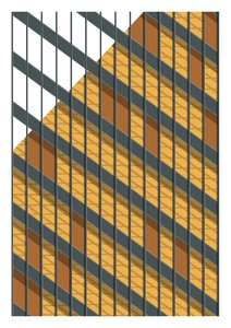 375 Park Avenue, NYC, 2015 (grafický tisk s girlandami)