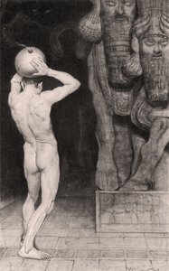 Der Anarchist, 1894 (uhlíkový grafit na palubě)