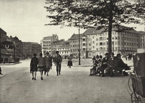 Berlín: Bulow-Platz (černobílá fotografie) od Sasha Stone