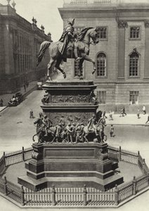 Berlín: Památník Fridricha Velikého; Památník Fridricha Velikého (černobílá fotografie) od Sasha Stone