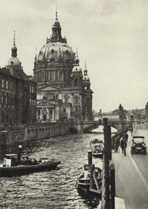 Berlín: Dom; Katedrála (černobílá fotografie) od Sasha Stone