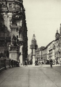 Berlín: Kaiser Wilhelm Bridge (černobílá fotografie)