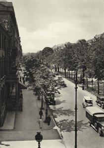 Berlín: Unter den Linden (černobílá fotografie) od Sasha Stone